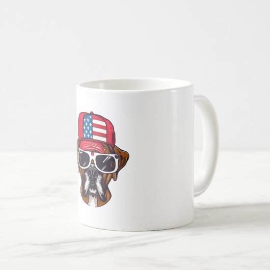 Mug Boxer Dog USA (Devant droit)