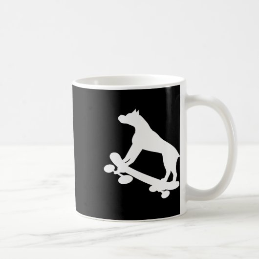 Mug Boxer drôle de skateboard skateur (Droite)