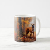 Mug Boxer en automne Feuilles automne Inspire (Devant droit)