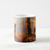 Mug Boxer en automne Feuilles automne Inspire (Centre)