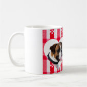 Mug Boxer en forme de coeur personnalisé Chien Coupe d (Gauche)