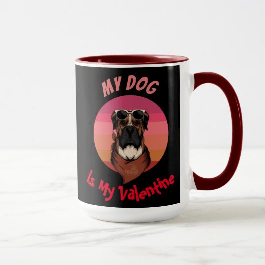 MUG BOXER EST MA VALENTINE (Droite)