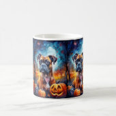 Mug Boxer Halloween avec la peur Citrouille (Centre)