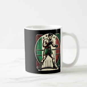 Mug Boxer italien - Drapeau de boîte Vintage Italie
