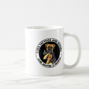 Mug Boxer J'Aime Maman Tatouage Vêtements, Chiens Et T