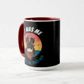 MUG BOXER JE LAISSE TOUS LES CHIENS SORTIR (Devant gauche)