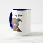 Mug Boxer laide chien visage muet (Devant gauche)