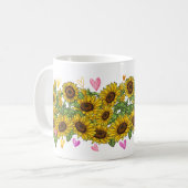 Mug Boxer Lover Sunflower Dog Trainer Floral (Devant gauche)