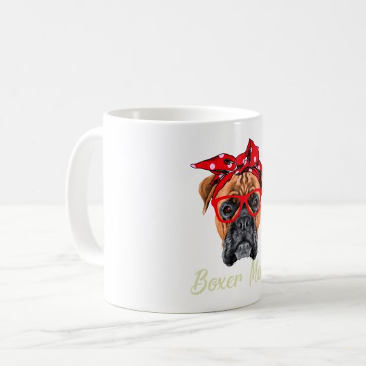Mug Boxer Maman (Devant gauche)