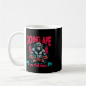 Mug Boxer Se Déplace Dans Le Singe De Boxe De Bague (Gauche)