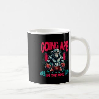 Mug Boxer Se Déplace Dans Le Singe De Boxe De Bague