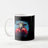 Mug Boxer Sheep With Boxing Gloves Kickboxing Funny Bo (Gauche)