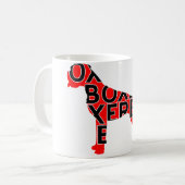 Mug Boxer Texte Chien Chien (Devant gauche)