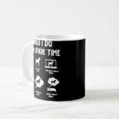 Mug Boxer Things Do Spare Time Funny Dog Mom Dad (Devant gauche)