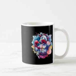 Mug Boxer Unicorn Avec Gants De Boxe Kickboxing Drôle