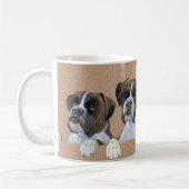Mug Boxes Coupe de café de chien (Gauche)
