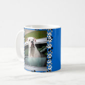 Mug Boxeur blanc dans une voiture (Devant gauche)