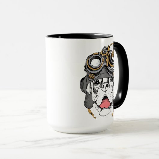 Mug Boxeur de Steampunk (Devant droit)