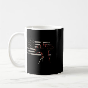 Mug Boxeur Drapeau Américain Style Vintage Enthousiast
