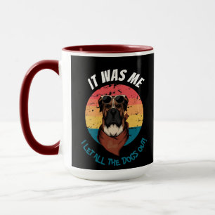 MUG BOXEUR JE LAISSE TOUS LES CHIENS SORTIR