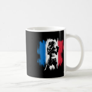 Mug Boxeuse drapeau France - Kickboxing féminin