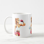 Mug Boxeuse féminine en forme Thunder_Cove (Gauche)