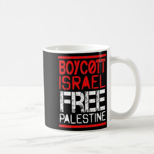 Mug Boycott Israel Palestine Gaza War Awareness (Droite)