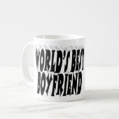 Mug Boyfriend photo noir typographie (Devant gauche)