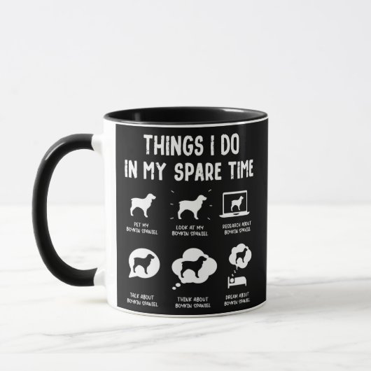 Mug Boykin Spaniel Thèmes Do Spare Time Drôle Chien Ma (Gauche)