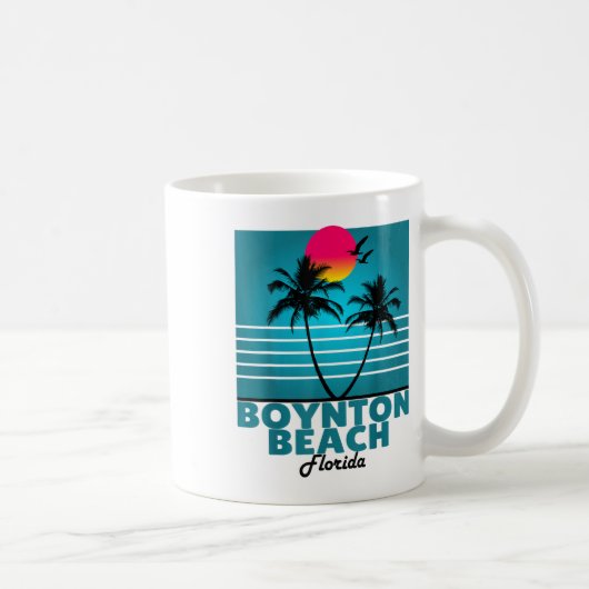 Mug Boynton Beach Floride Fl Summer Palm Trees _1 (Droite)