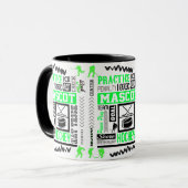 Mug Boys Hockey Terminologie Neon Green (Devant gauche)