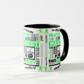 Mug Boys Hockey Terminologie Neon Green (Devant droit)