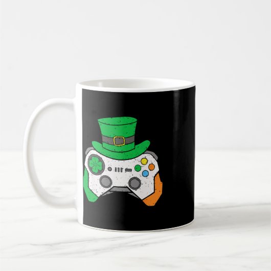 Mug Boys St Patricks Day Video Game Controller Mens Ir (Gauche)