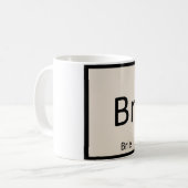 Mug Br - Chimie du fromage de Brie Symbole du tableau  (Devant gauche)