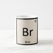 Mug Br - Chimie du fromage de Brie Symbole du tableau  (Centre)