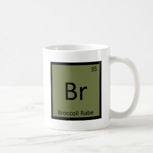 Mug Br - symbole végétal de chimie de Rabe de brocol