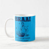 Mug Braai Parce que les restes ne comptent pas sud-afr (Gauche)