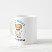 Mug Brace Yourself Je suis un animal orthodontiste bra (Devant gauche)