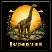 Mug Brachiosaure Dinosaure Préhistorique Lune