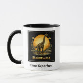 Mug Brachiosaure Dinosaure Préhistorique Lune (Gauche)