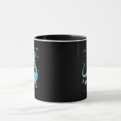 Mug Brachiosaurus Bleu Dinos Dans L'Espace (Centre)