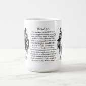 Mug Braden, l'origine, la signification et la crête (Centre)