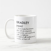 Mug Bradley name, Editable name, Custom name (Gauche)