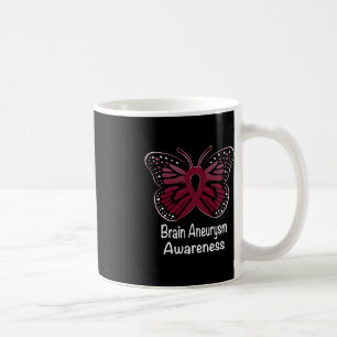 Mug Brain Aneurysm Awareness Warrior Support Burgundy