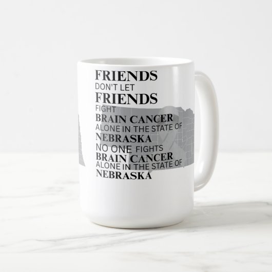 Mug Brain Cancer Awareness in Nebraska  (Devant droit)