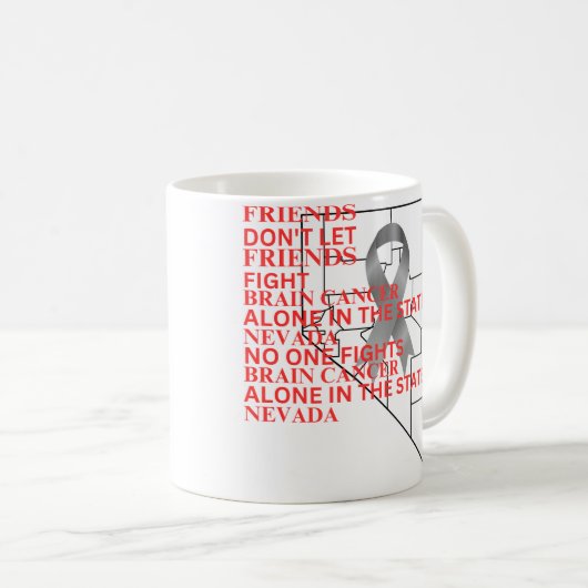 Mug Brain Cancer Awareness in Nevada (Devant droit)