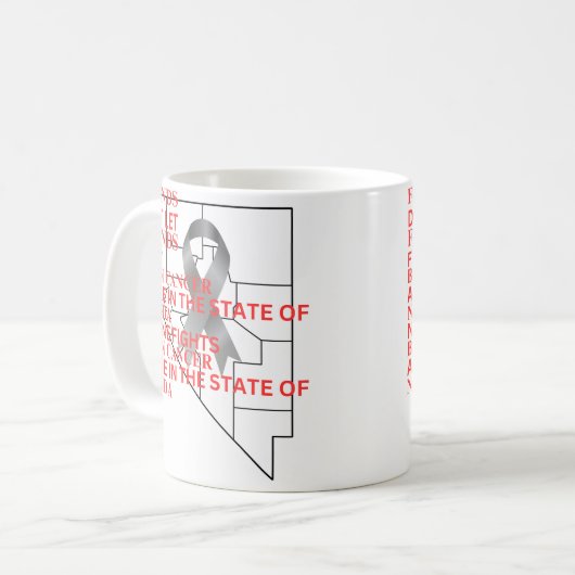 Mug Brain Cancer Awareness in Nevada (Devant gauche)