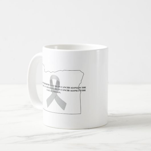 Mug Brain Cancer Awareness in Oregon  (Devant gauche)