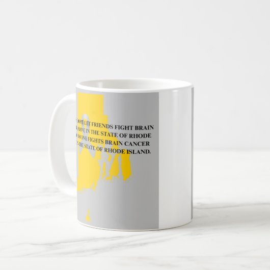 Mug Brain Cancer Awareness in Rhode Island (Devant gauche)