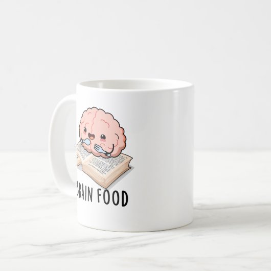 Mug Brain Food Funny Anatomy Pun (Devant gauche)
